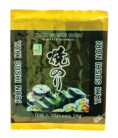 Alghe yaki sushi nori Qualità Oro - JHfoods 10 fogli